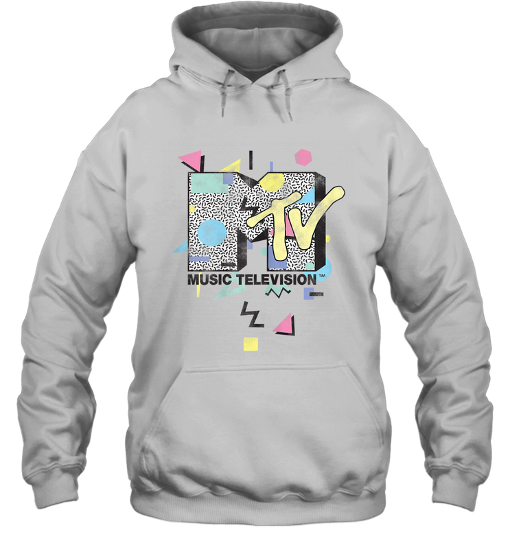 Mtv Retro Shape Design Logo Graphic Hoodie - Giftstshirt Mtv Retro Shape Design Logo Graphic Hoodie - Giftstshirt