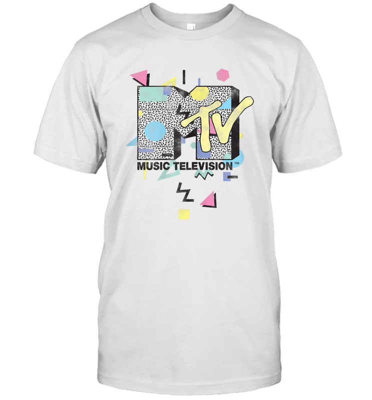 Mtv Retro Shape Design Logo Graphic T-Shirt - Giftstshirt Mtv Retro Shape Design Logo Graphic T-Shirt - Giftstshirt
