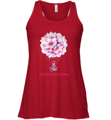 Flowers Hot Air Balloon Breast Cancer Awareness Tank - Giftstshirt