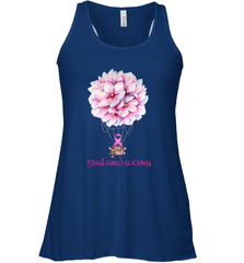 Flowers Hot Air Balloon Breast Cancer Awareness Tank - Giftstshirt